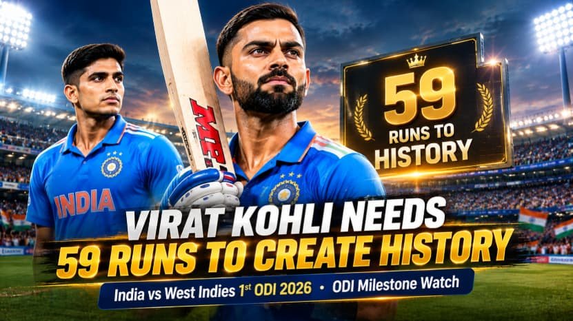 Virat Kohli Needs 59 Runs to Create History