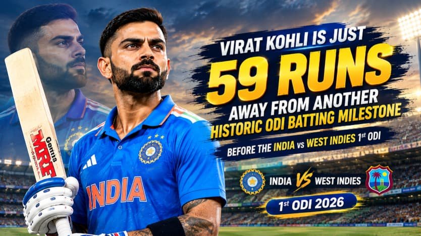 Virat Kohli Needs 59 Runs to Create History