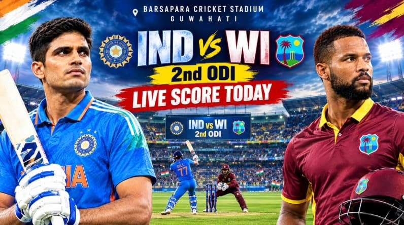 India vs West Indies 2nd ODI Live Score Today