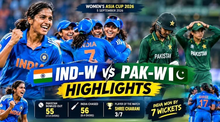 IND-W vs PAK-W Highlights Today