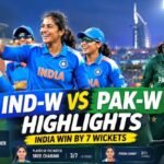 IND-W vs PAK-W Highlights Today