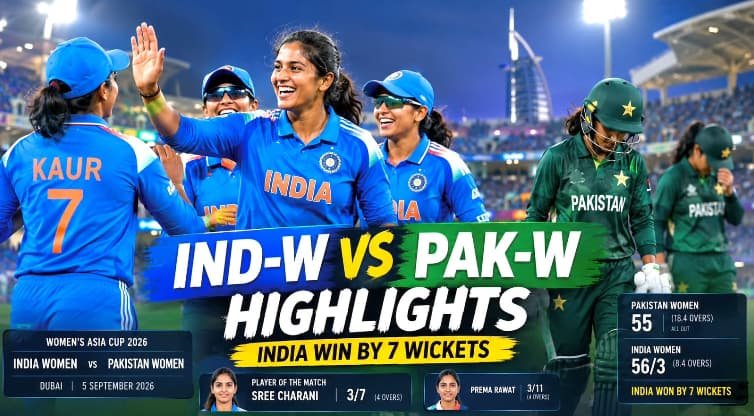 IND-W vs PAK-W Highlights Today