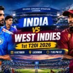 India vs West Indies 1st T20I 2026