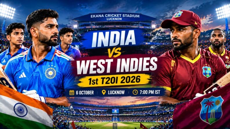 India vs West Indies 1st T20I 2026