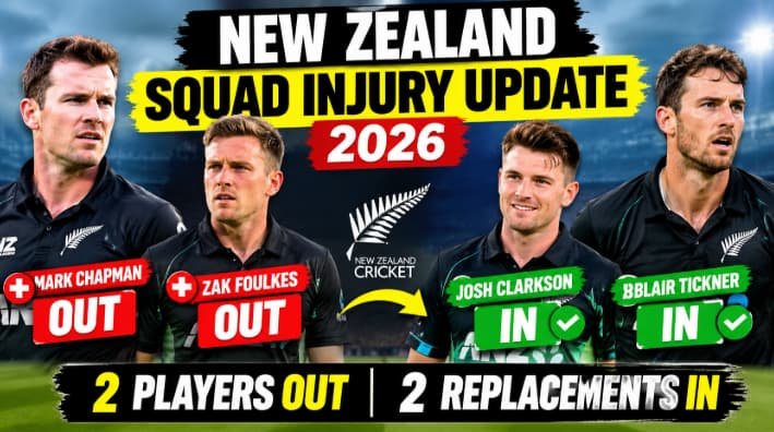 New Zealand Squad Injury Update 2026