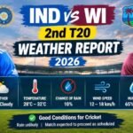 IND vs WI 2nd T20 Weather Report 2026