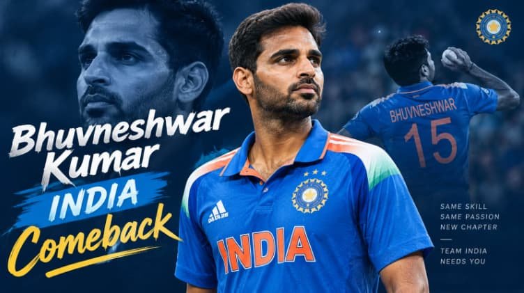 Bhuvneshwar Kumar India Comeback