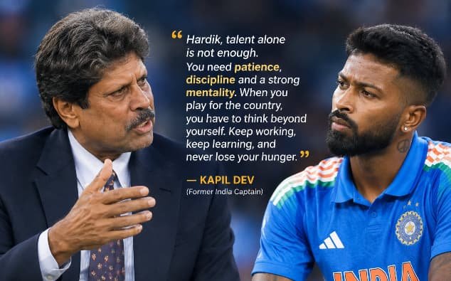 Kapil Dev Advice for Hardik Pandya