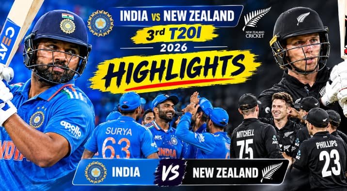India vs New Zealand 3rd T20I Highlights 2026