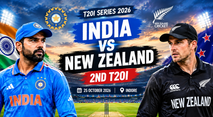India vs New Zealand 2nd T20I 2026