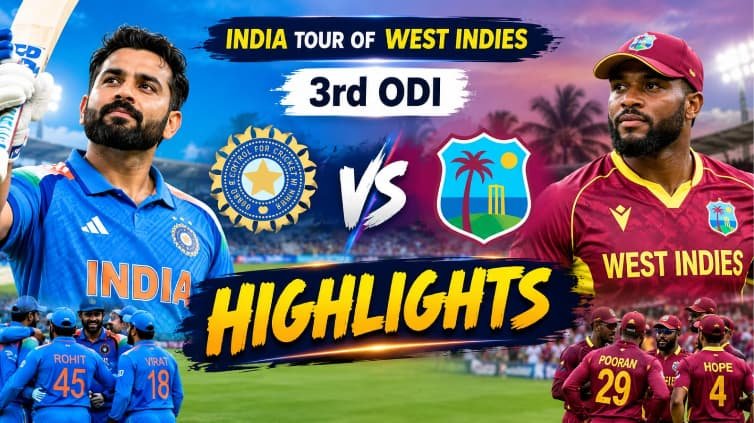 India vs West Indies 3rd ODI Highlights 2026