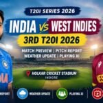 India vs West Indies 3rd T20I 2026
