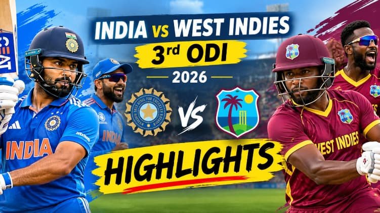 India vs West Indies 3rd ODI Highlights 2026