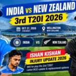 India vs New Zealand 3rd T20I 2026