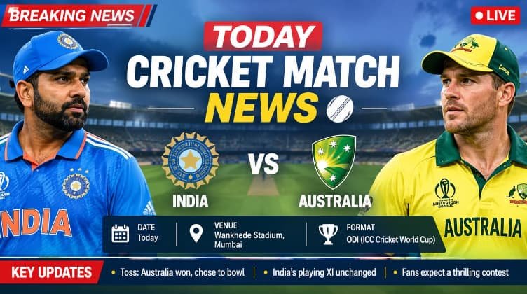 Today Cricket Match News