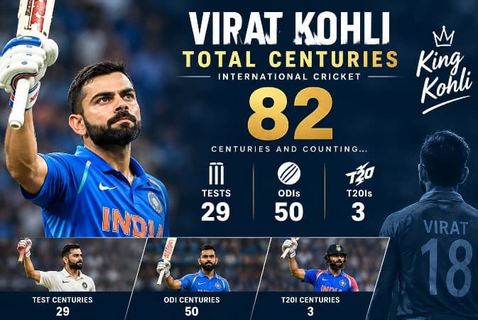 Virat Kohli Total Centuries
